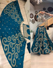 Load image into Gallery viewer, Lehenga Choli in Silk Fabrics with Mirror Work ClothsVilla