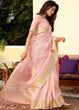 Load image into Gallery viewer, Flamingo Pink Zari Woven Tissue Silk Saree : Top Pick Clothsvilla