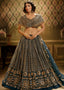 Rama Green Soft Net Designer Lehenga Choli with overall Sequins work Clothsvilla