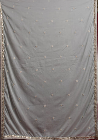 Beautiful Grey Georgette Designer Lehenga Choli Clothsvilla