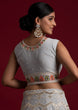 Load image into Gallery viewer, Beautiful Grey Georgette Designer Lehenga Choli Clothsvilla
