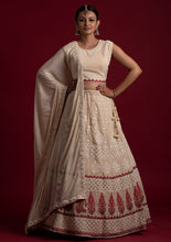 Load image into Gallery viewer, Off White  Georgette Designer Lehenga Choli Clothsvilla