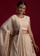 Load image into Gallery viewer, Off White  Georgette Designer Lehenga Choli Clothsvilla
