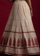 Load image into Gallery viewer, Off White  Georgette Designer Lehenga Choli Clothsvilla