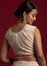 Load image into Gallery viewer, Off White  Georgette Designer Lehenga Choli Clothsvilla