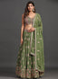 Green Multi Embroidery Traditional Lehenga Choli Clothsvilla