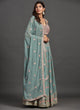 Load image into Gallery viewer, Teal Blue Multi Embroidery Traditional Lehenga Choli Clothsvilla