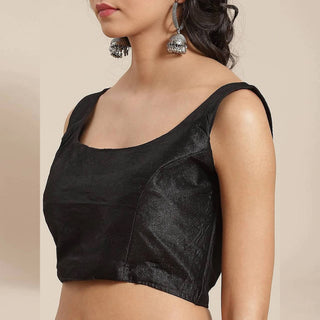 Full sequence Pink Saree with Black Blouse ClothsVilla