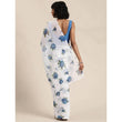 Load image into Gallery viewer, Full sequence White Saree with Blue Blouse ClothsVilla