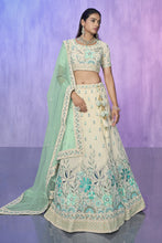 Load image into Gallery viewer, White Pakistani Georgette Lehenga Choli For Indian Festivals &amp; Weddings