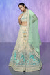 Load image into Gallery viewer, White Pakistani Georgette Lehenga Choli For Indian Festivals &amp; Weddings