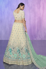 Load image into Gallery viewer, White Pakistani Georgette Lehenga Choli For Indian Festivals &amp; Weddings