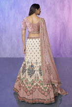 Load image into Gallery viewer, White Pakistani Velvet Lehenga Choli For Indian Festivals &amp; Weddings