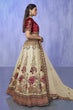 Load image into Gallery viewer, White Pakistani Velvet Lehenga Choli For Indian Festivals &amp; Weddings