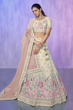 Load image into Gallery viewer, White Pakistani Georgette Lehenga Choli For Indian Festivals &amp; Weddings