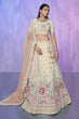 Load image into Gallery viewer, White Pakistani Georgette Lehenga Choli For Indian Festivals &amp; Weddings