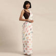 Load image into Gallery viewer, Full sequence White Saree with Coffee Blouse ClothsVilla