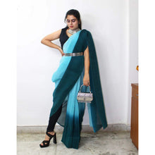 Load image into Gallery viewer, Georgette Saree with Digital Padding Print and Silk Blouse for Wedding ClothsVilla