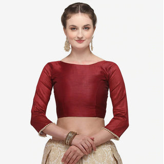 Gold Color Banarasi Lehenga with Red Blouse ClothsVilla