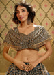 Load image into Gallery viewer, Rama Green Soft Net Designer Lehenga Choli with overall Sequins work Clothsvilla