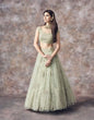 Load image into Gallery viewer, Lehenga Choli In Mint Green Color with Satin Blouse and Dupatta ClothsVilla