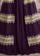 Load image into Gallery viewer, Eggplant Purple Georgette Lehenga Choli with Zari &amp; Sequins Work Clothsvilla