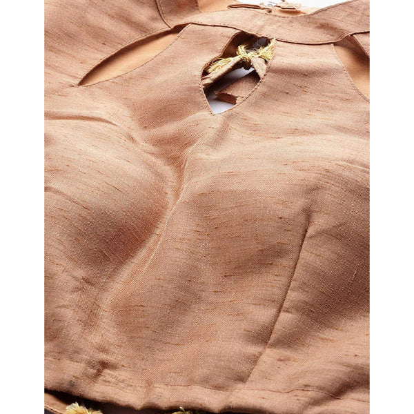Peach color Net Lehenga with Heavy Embroidery, Zari and Thread work ClothsVilla