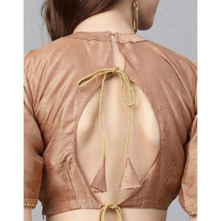Peach color Net Lehenga with Heavy Embroidery, Zari and Thread work ClothsVilla