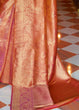 Load image into Gallery viewer, Blush Red and Golden Blend Woven Kanjivaram Soft Silk Saree Clothsvilla