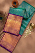 Load image into Gallery viewer, Tremendous Rama Soft Silk Saree With Elision Blouse Piece KP