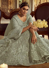 Load image into Gallery viewer, Fabulous Green Zarkan Dori Soft Net Lehenga Choli Set Clothsvilla