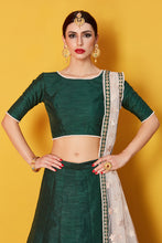 Load image into Gallery viewer, Green New Designer Lehenga Clothsvilla