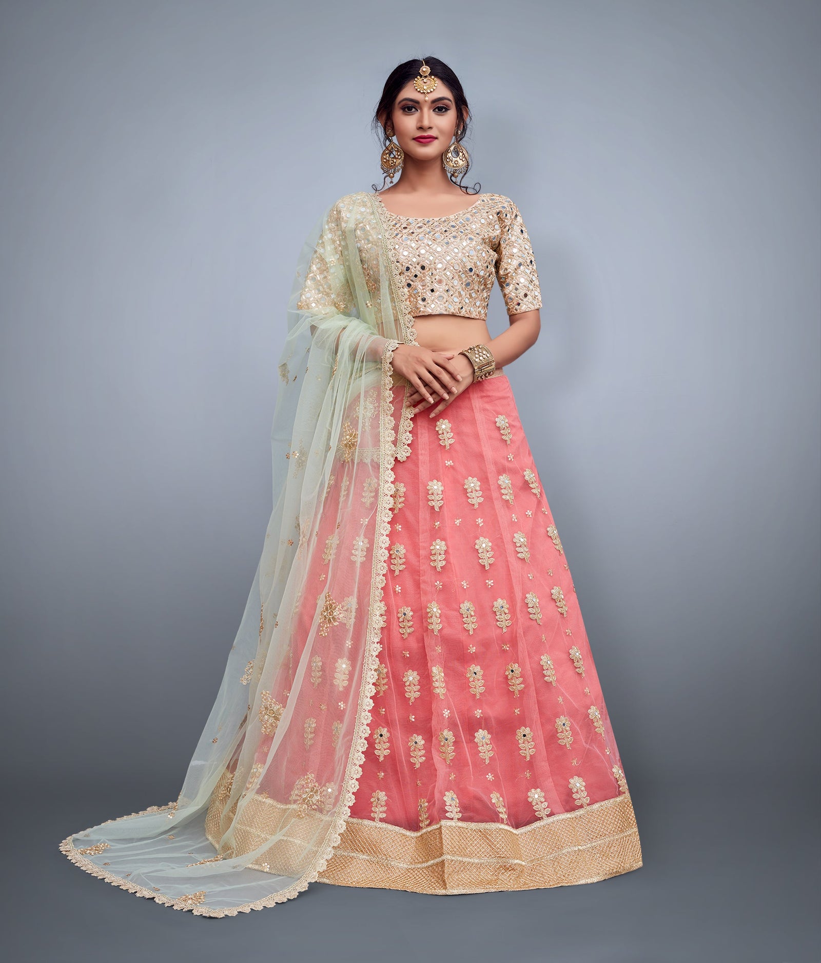 Pink New Designer Lehenga Clothsvilla