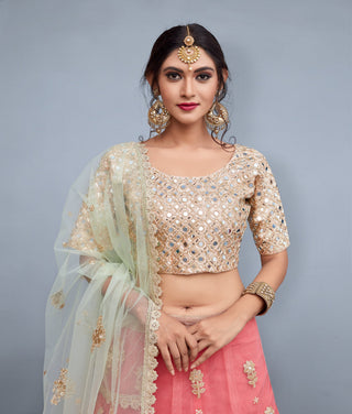 Pink New Designer Lehenga Clothsvilla