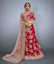 Load image into Gallery viewer, Red New Designer Lehenga Clothsvilla