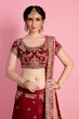 Load image into Gallery viewer, Maroon New Designer Lehenga Clothsvilla