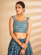 Load image into Gallery viewer, Multicolor Printed, Handwork Art Silk Semi Stitched Lehenga With Unstitched Blouse Clothsvilla