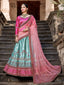 Modern Semi Stitched Sea Green Lehenga Choli Clothsvilla