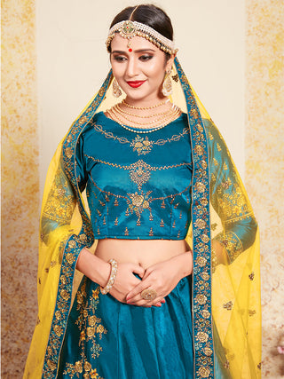 Designer Soft Net Semi Stitched Lehenga Choli Clothsvilla
