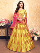 Load image into Gallery viewer, Designer Soft Net Semi Stitched Lehenga Choli Clothsvilla