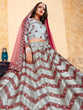 Load image into Gallery viewer, Grey Designer Semi Stitched Lehenga With  Unstitched Blouse Clothsvilla