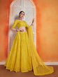 Load image into Gallery viewer, Designer Yellow Art Silk Semi Stitched Lehenga With  Unstitched Blouse Clothsvilla