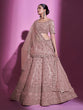 Load image into Gallery viewer, Peach Silk Blend Embroidered Semi Stitched Lehenga With Unstitched Blouse Clothsvilla