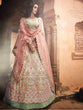 Load image into Gallery viewer, Beige Embroidered Georgette Semi Stitched Lehenga With Unstitched Blouse Clothsvilla