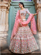 Load image into Gallery viewer, Multicolor Georgette Semi Stitched Lehenga With Unstitched Blouse Clothsvilla
