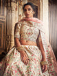 Load image into Gallery viewer, Peach Art Silk Semi Stitched Lehenga With Unstitched Blouse Clothsvilla