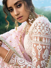 Load image into Gallery viewer, Designer Pink Semi Stitched Lehenga With  Unstitched Blouse Clothsvilla