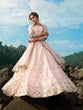 Load image into Gallery viewer, Designer Pink Semi Stitched Lehenga With  Unstitched Blouse Clothsvilla