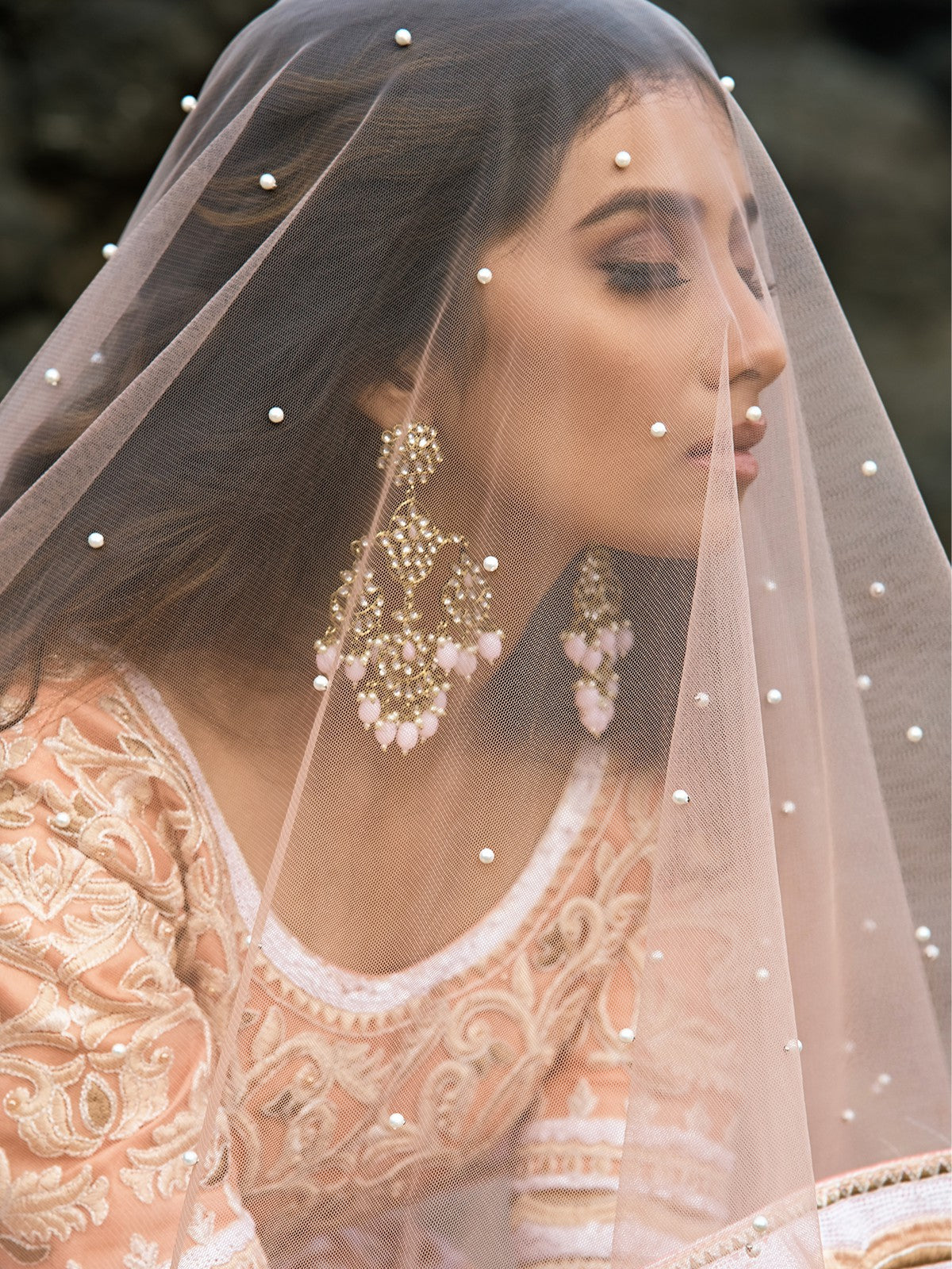 Peach Soft Net Sequins Semi Stitched Lehenga With Unstitched Blouse Clothsvilla