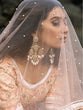 Load image into Gallery viewer, Peach Soft Net Sequins Semi Stitched Lehenga With Unstitched Blouse Clothsvilla
